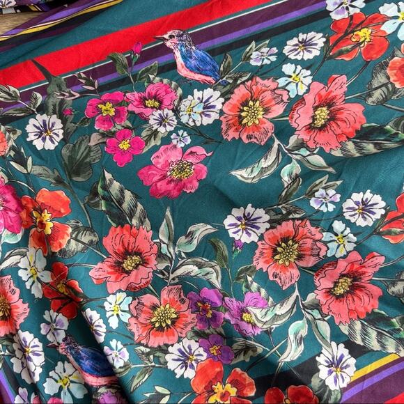 parker madison stripe floral shift dress size 8 - Picture 5 of 9